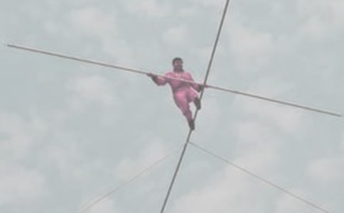 大班科學(xué)教案:冒險(xiǎn)小子走鋼絲教案及教學(xué)反思